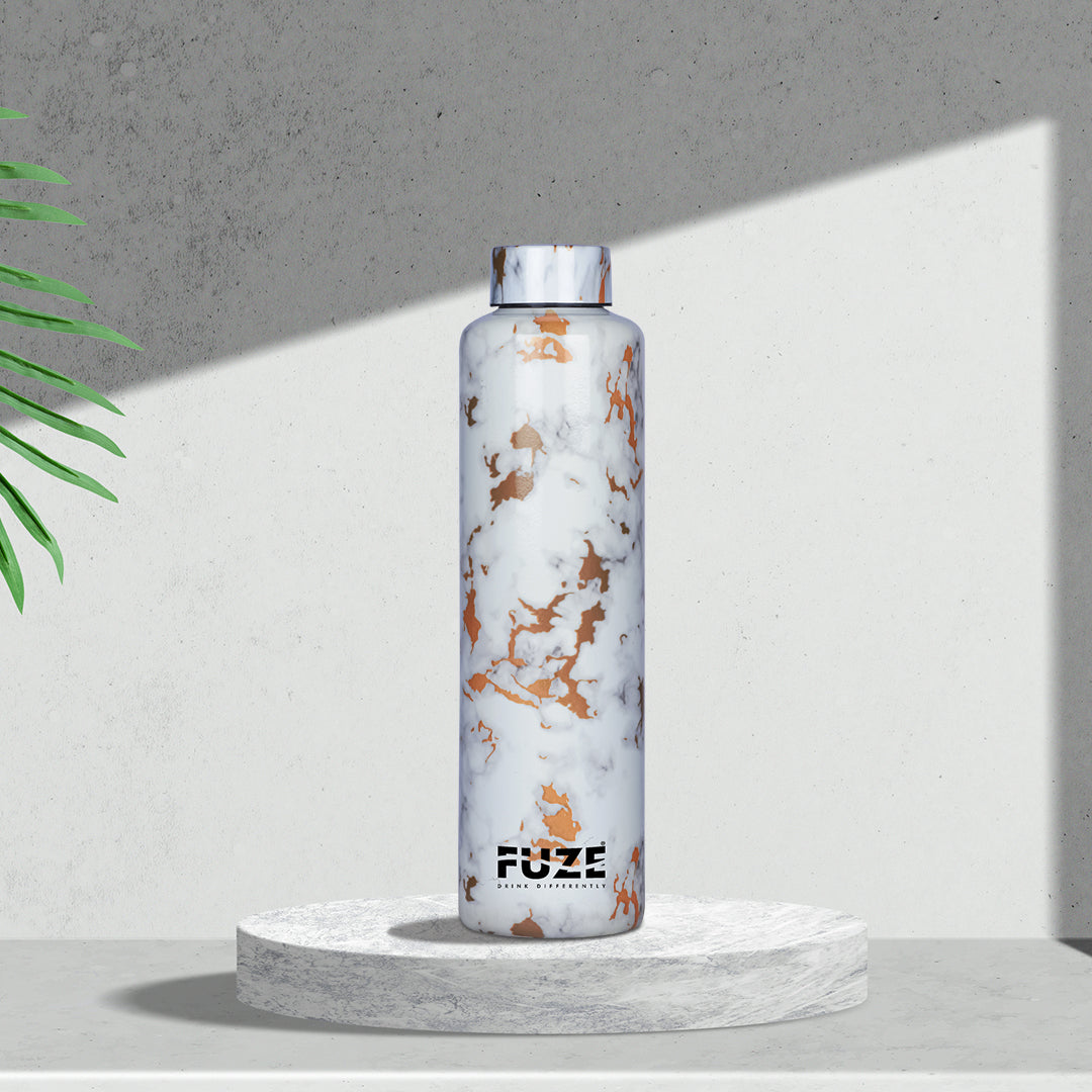 Fuze Full Hydro Glass Water Bottle -  Phantom Gold(1ltr)