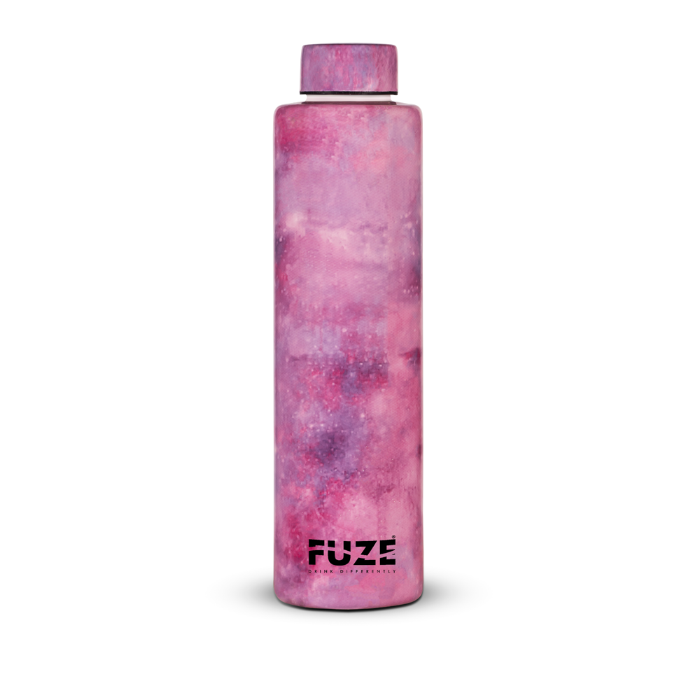 Fuze Full Hydro Glass Water Bottle - Galaxy Pink (1ltr)